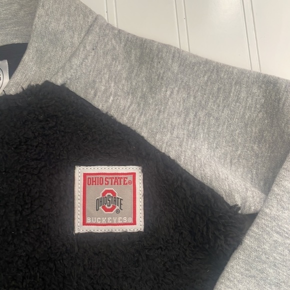 Rivalry Threads jacket Ohio State unisex zip Gray Black teddy bear coat New 3T - Picture 2 of 5